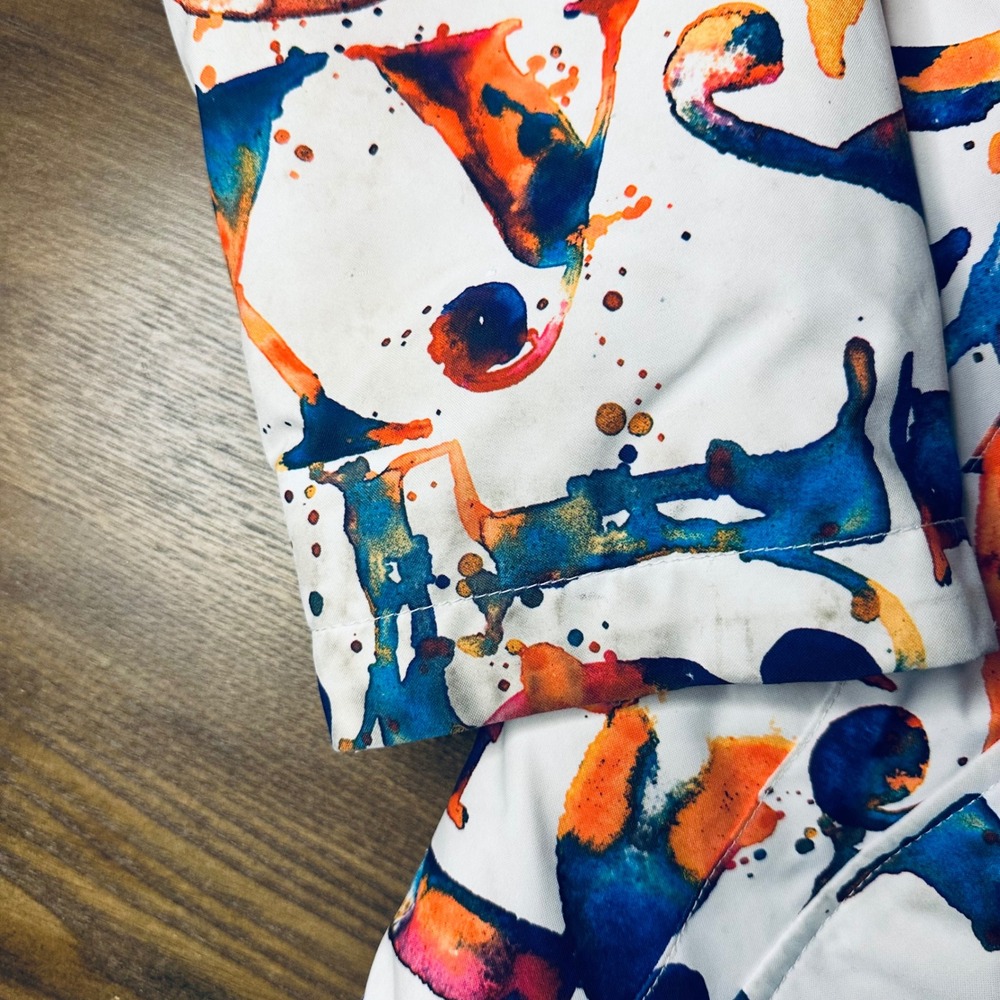 Roxy Kids Snowboard Ski Jacket Colorful Print Hooded Winter Coat sz 16 XXL - Picture 2 of 13